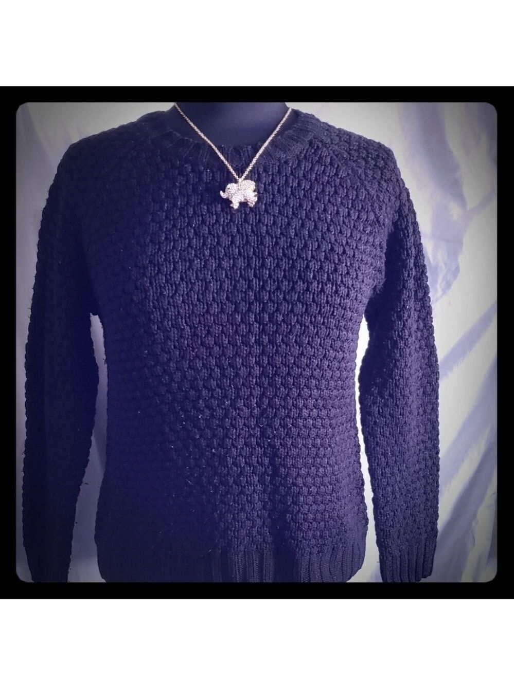 Jenny Black Acrylic Sweater